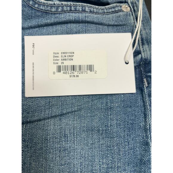 Anthropologie x EDWIN NWT Elin Crop in Ambition Size 29 MSRP $178 - Picture 5 of 8